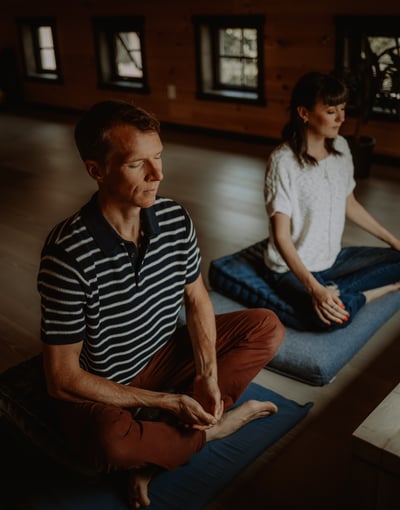 Erin and Steve Meditating